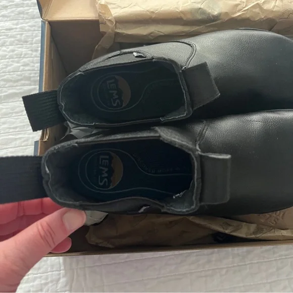 Lems Chelsea Tuff Black Ankle Boots - Picture 5 of 7